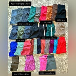 P’tula Leggings XXS XS Small 26” Bare, Sierra, Cassey, Sweeney, etc